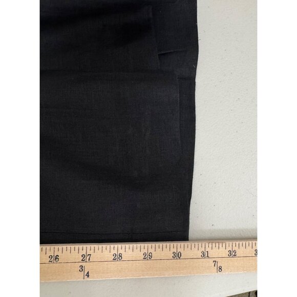 J.Crew Wide-leg Essential pant in linen wide leg classic 90s black sz 14 - Picture 7 of 10